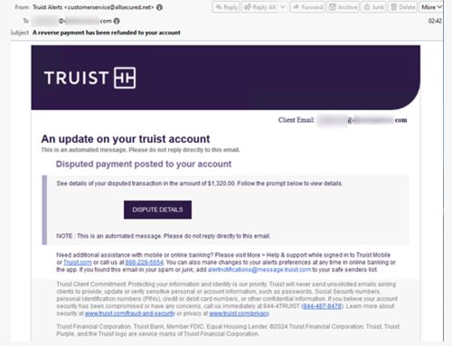 Phishing for Bank Credentials