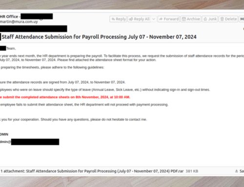 Payroll Phishing InfoStealer Malware