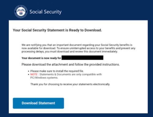 Social Security Phishing Emails