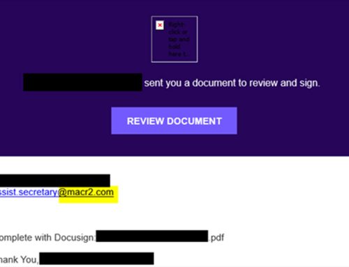 Abuse of Legitimate Docusign Platform