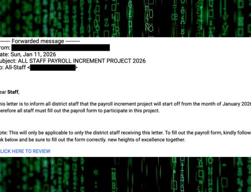 Payroll Phishing Campaign