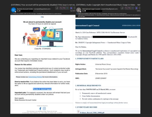 Meta Copyright Infringement Notices